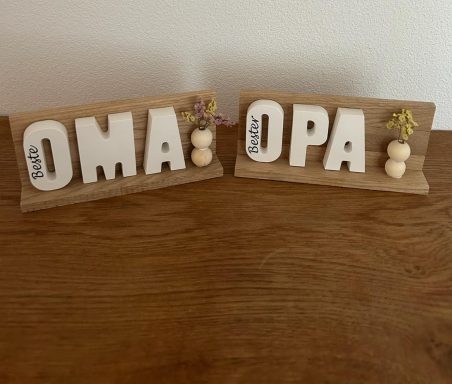 Gießkeramik-Schriftzug